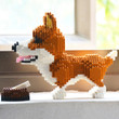 Corgi Dog 3D Mini Blocks Bricks Building Toy