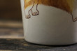 Yellow corgi ceramic mug