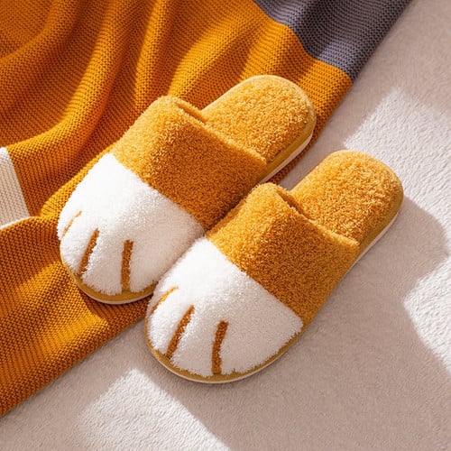 Warm Corgi Plush Slippers