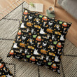 Corgi Halloween - Black Floor Pillow Pillow Case Sofa Decorative Covers