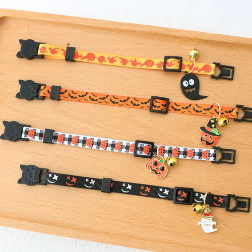 Pet Halloween Collars Dog Collar with Bells for Small Dogs Cats ChIhuahua YoKie Corgi Beauty