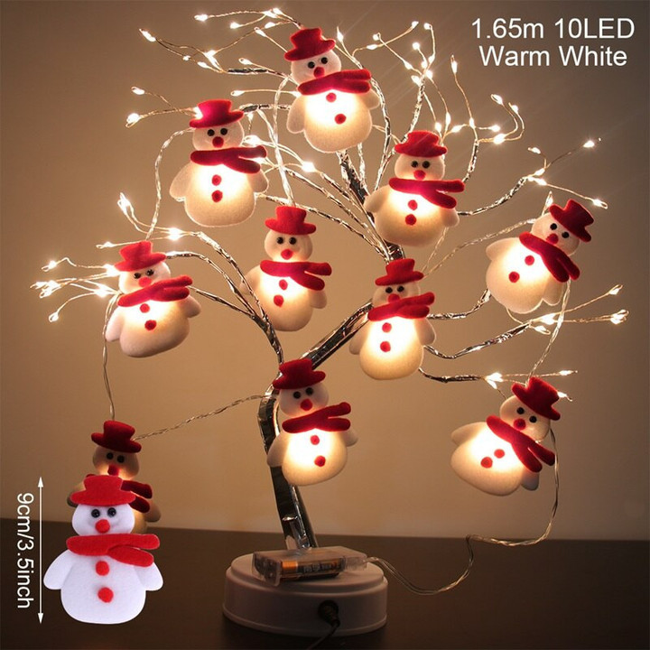 Snowman Merry Christmas LED Garland String Light