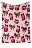 Dr Pepper Pink Blanket TRA79