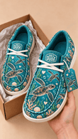 Sea Turtle Canvas Hey Dude Shoes - NDD15