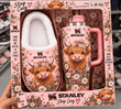 Combo Cowaholic Plush Slipped & Tumbler - NDD05