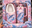 Combo Dolphin Plush Slipped & Tumbler HV6