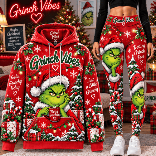 Grinch Hoodie & Legging Set MH1