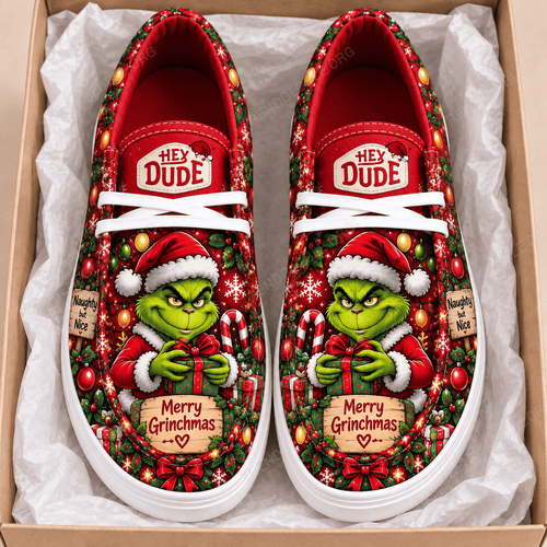 Grinch Canvas Hey Dude Shoes MH11