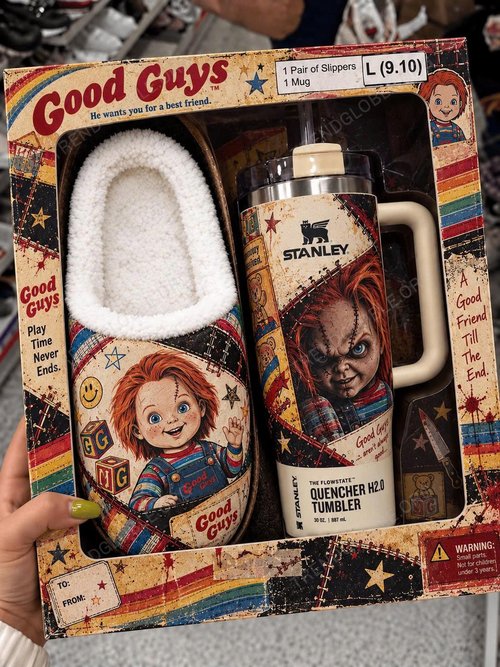 Combo Chucky Plush Slipped & Tumbler QH19