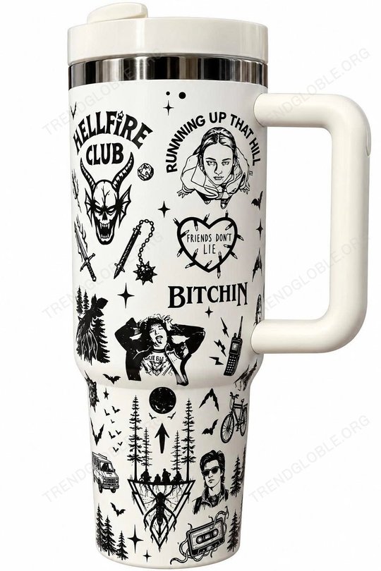 Stranger Things Tumbler 40OZ Hand Cup QH88