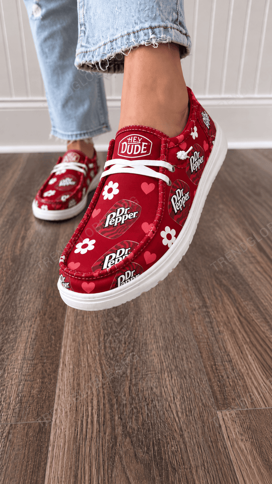 Dr Pepper Canvas Hey Dude Shoes TRA52