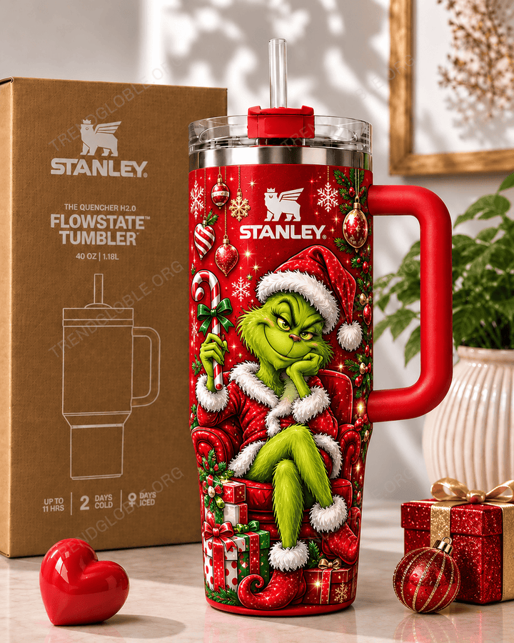 Grinch Tumbler 40OZ Hand Cup HK11