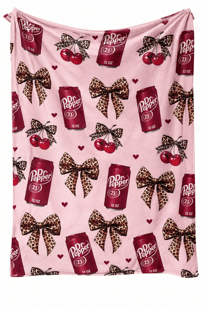 Dr Pepper Pink Blanket TRA79