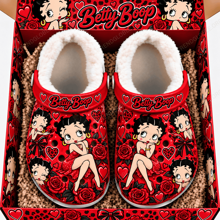 Betty Boop Fleece Crocs MH1