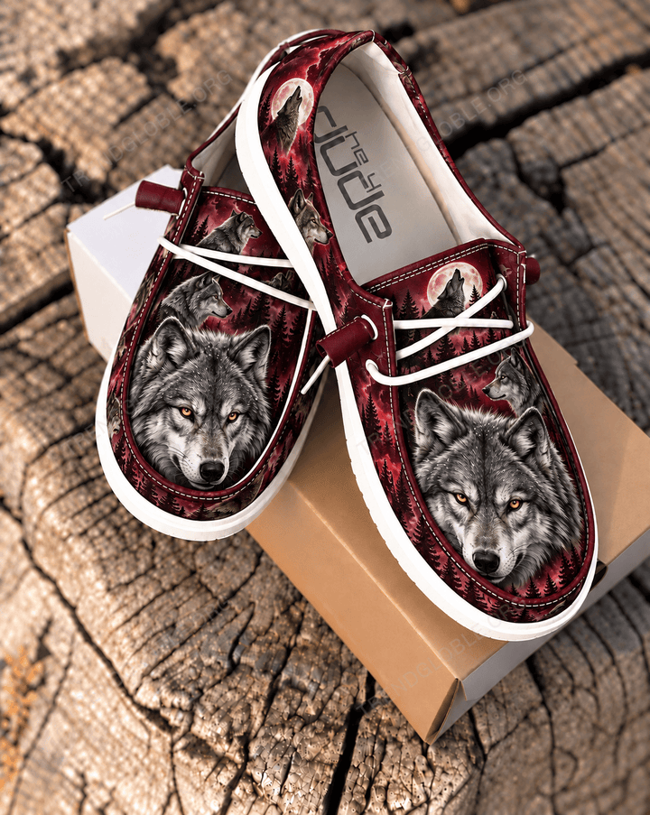 Wolf Canvas Hey Dude Shoes NDK21
