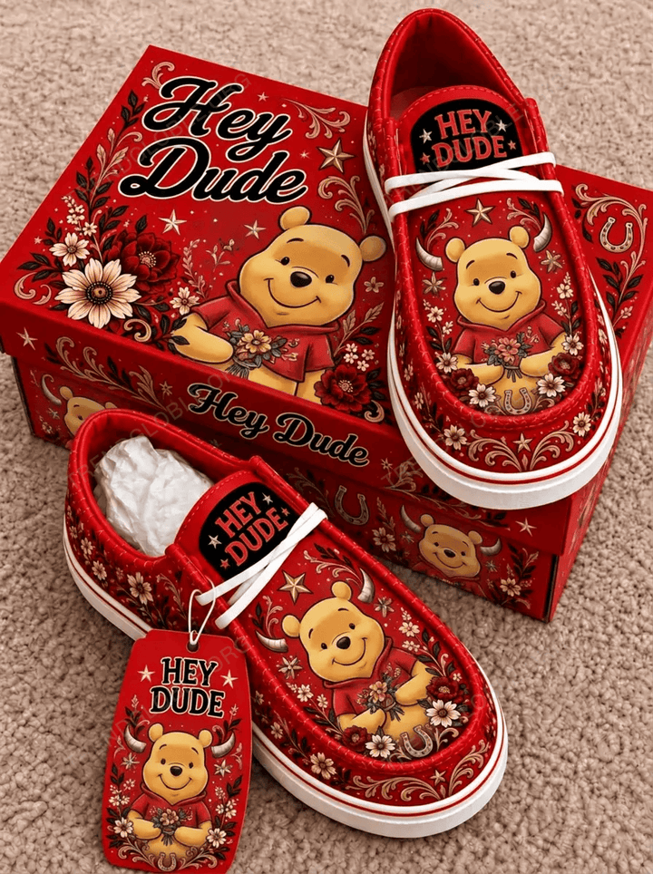 Pooh Canvas Hey Dude Shoes NDK12