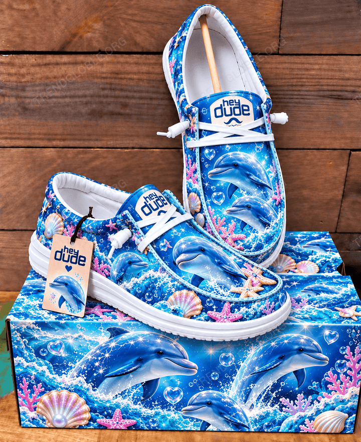 Dolphin Canvas Hey Dude Shoes HV15