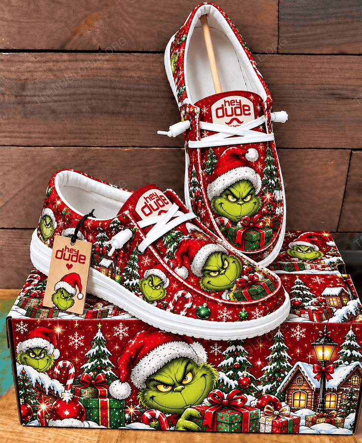 Grinch Canvas Hey Dude Shoes HV8