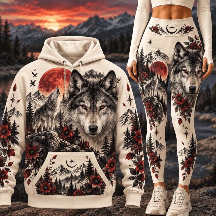 Wolf Hoodie & Legging Set NDK10