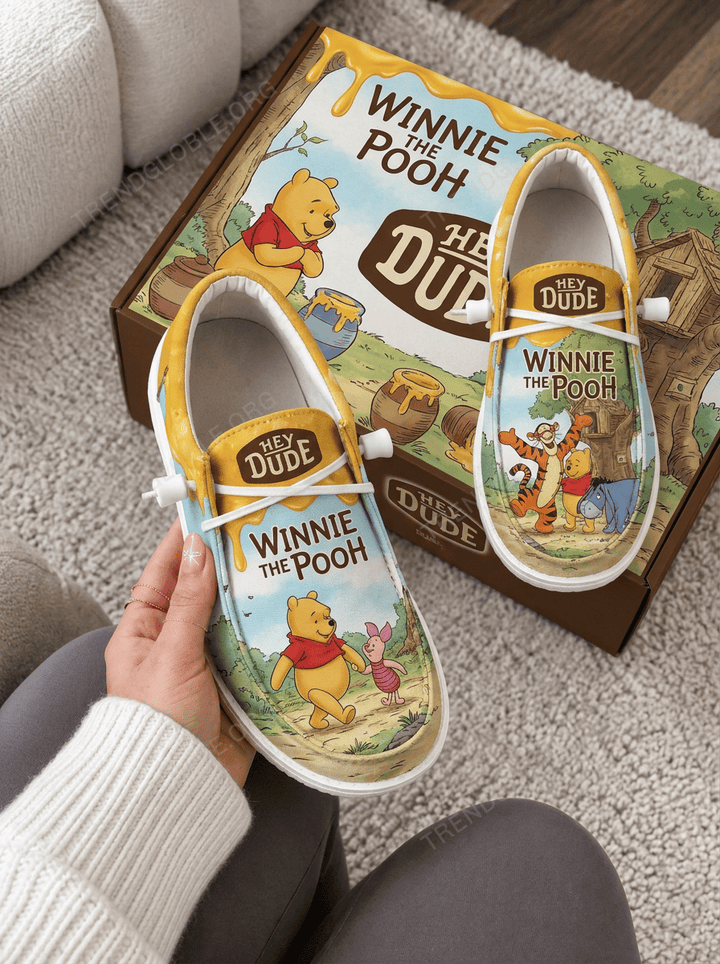 Pooh Canvas Hey Dude Shoes NDK20