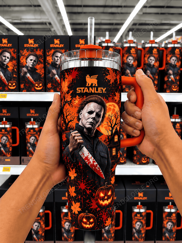 Michael Myers Horror Tumbler 40OZ Hand Cup MH11