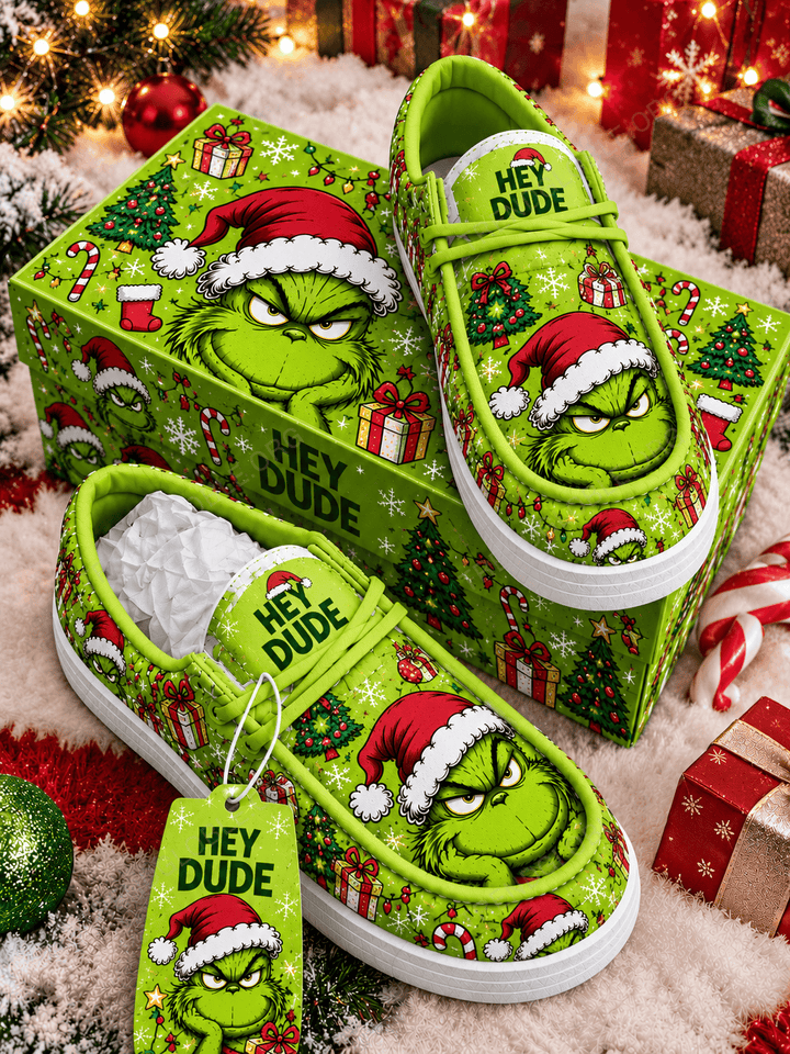 Grinch Canvas Hey Dude Shoes HV9