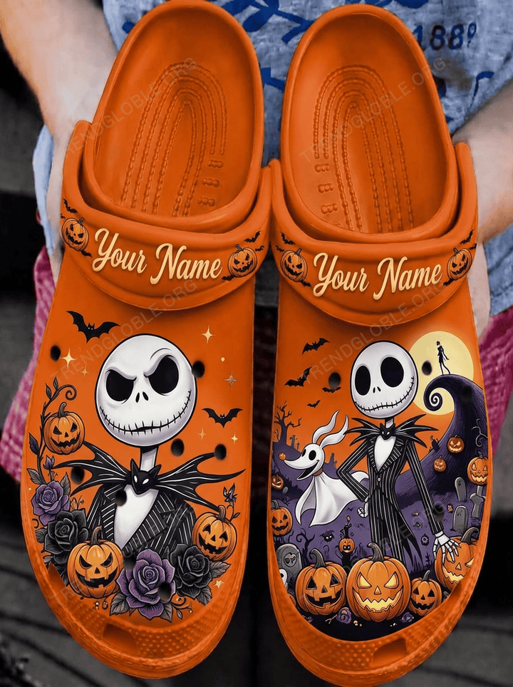 Jack Skellington Custom Name Crocs HH2