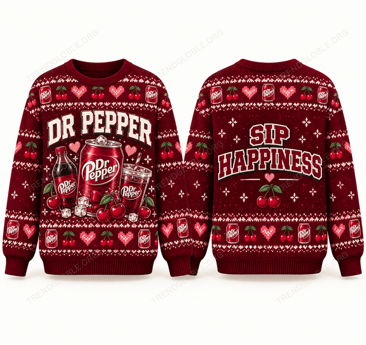 Dr Pepper Ugly Sweater NDK01