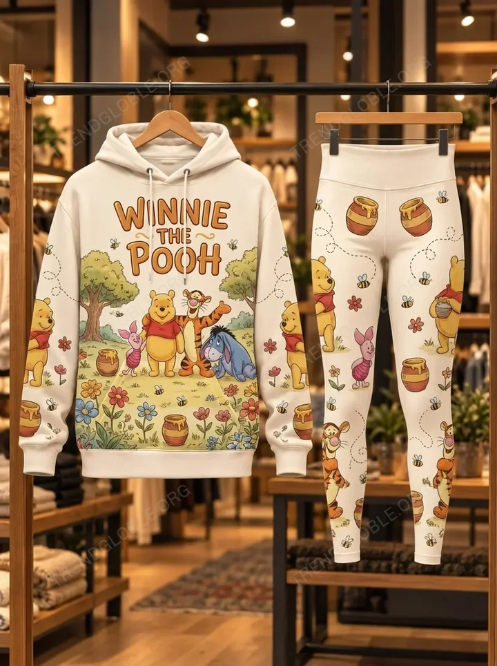 Pooh Hoodie & Legging Set NDK10
