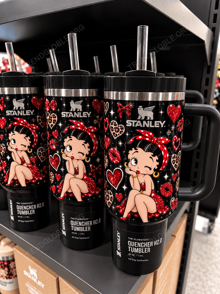 Betty Boop Tumbler 40OZ Hand Cup MH37