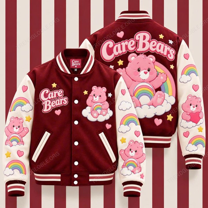 Care Bear Limited Edition MLB Varsity Jacket QH01