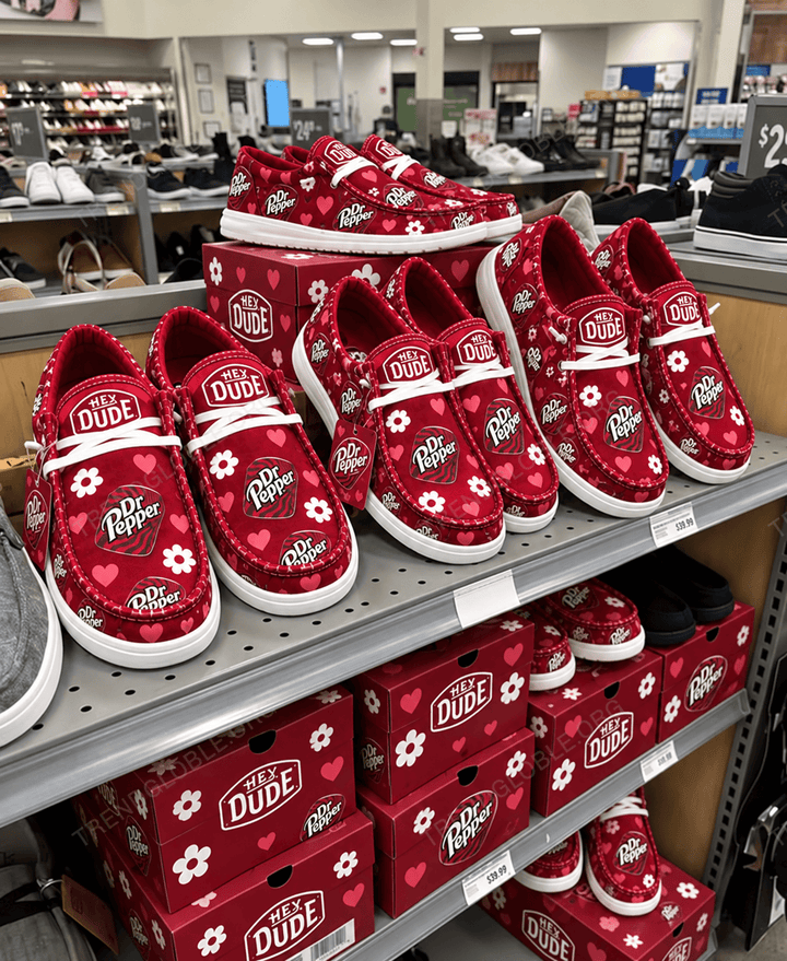 Dr Pepper Canvas Hey Dude Shoes NDK05