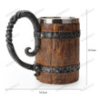 Stainless Steel Skull Mug Viking Drinking Cup Skeleton Resin Beer Stein Tankard Coffee Mug Tea Cup