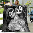 Gothic Horror Female Skull Dead Girl 3D Soft Plush Blanket, Flannel Blanket Throw Blanket for Living Room