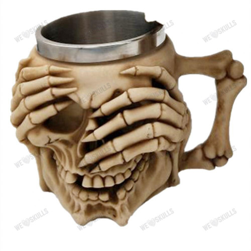3D Skull Cup Stainless Steel Resin Wine, Beer, Coffee Mug