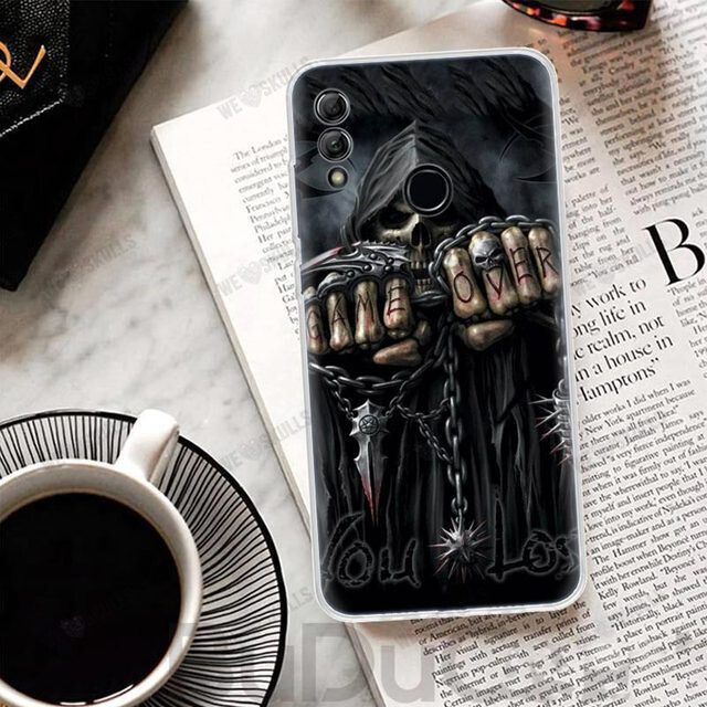 Grim Reaper Skull Skeleton Cover For Huawei Honor 10 Lite 9X 9 8S 8X 8A Phone Case Y5 Y6 Y7 Y9S P Smart Z 2019 2021 50 1020i Coq