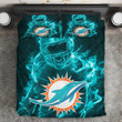 Miami Dolphins Legend 3PCS Bedding Set Duvet Cover And Pillow Cases Gift For Fan
