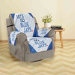 Toronto Blue Jays Russell Lets Go Blue Jays Sofa Protector Slip Cover