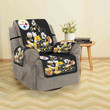 Pittsburgh Steelers Mickey Donald and Pluto Disney Sofa Protector Slip Cover