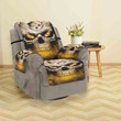 Pittsburgh Steelers Skull Smoke Sofa Protector Slip Cover
