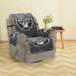 Las Vegas Raiders Logo Pattern Camo Sofa Protector Slip Cover
