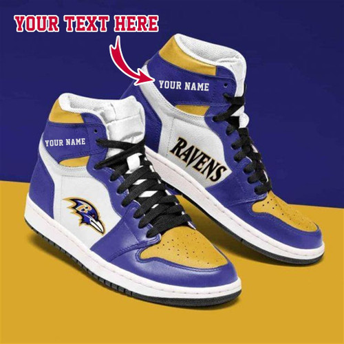Baltimore Ravens PT Football Custom JD1 Shoes Personalized Name Sport Sneakers
