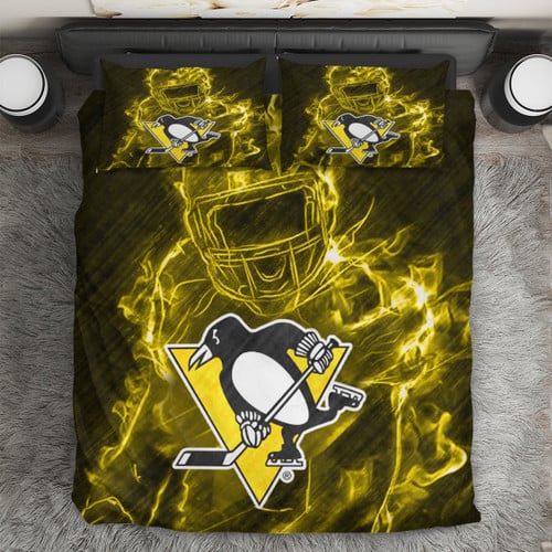Pittsburgh Penguins Legend 3PCS Bedding Set Duvet Cover And Pillow Cases Gift For Fan