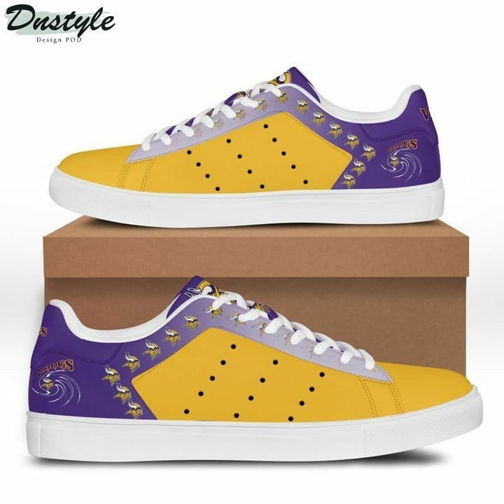 Minnesota Vikings Yellow Purple Version Stan Smith Shoes