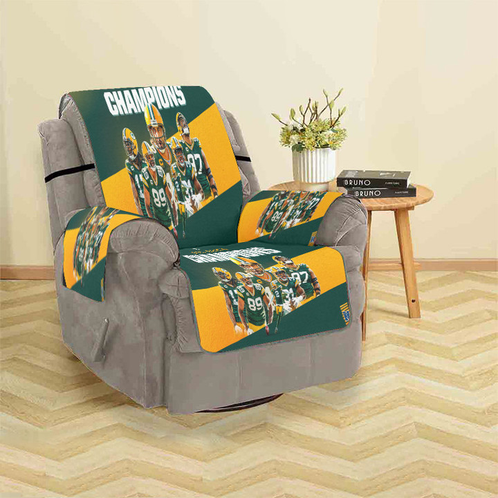 Green Bay Packers Player Team v11 Sofa Protector Slip Cover