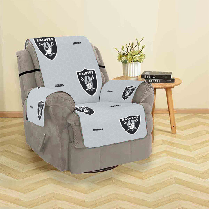 Las Vegas Raiders Logo Pattern2 Sofa Protector Slip Cover