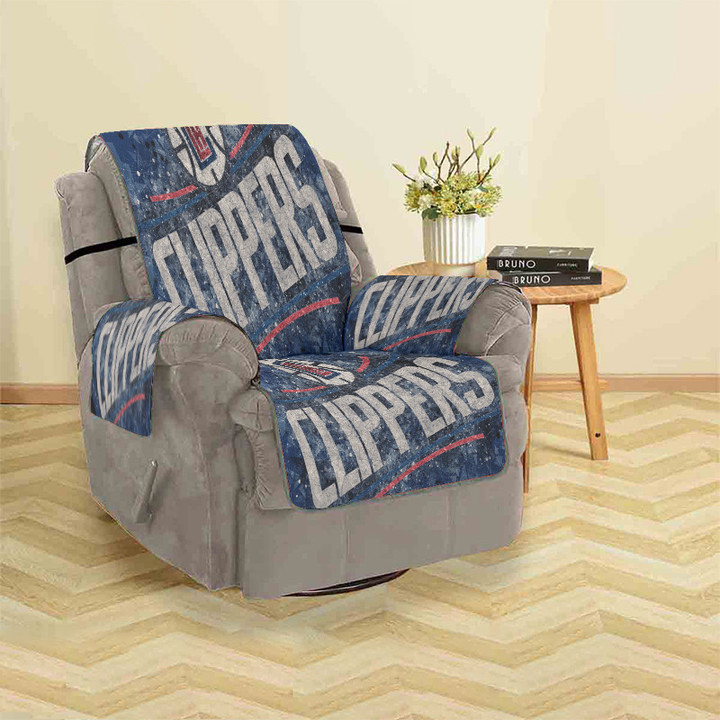Los Angeles Clippers Creative Geometric Logo Sofa Protector Slip Cover