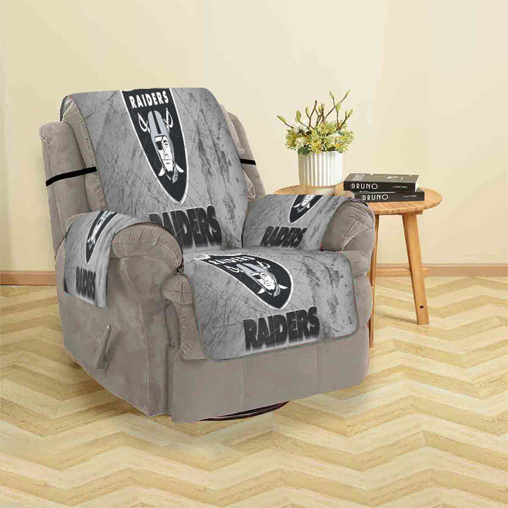 Las Vegas Raiders Logo Art Texture Sofa Protector Slip Cover