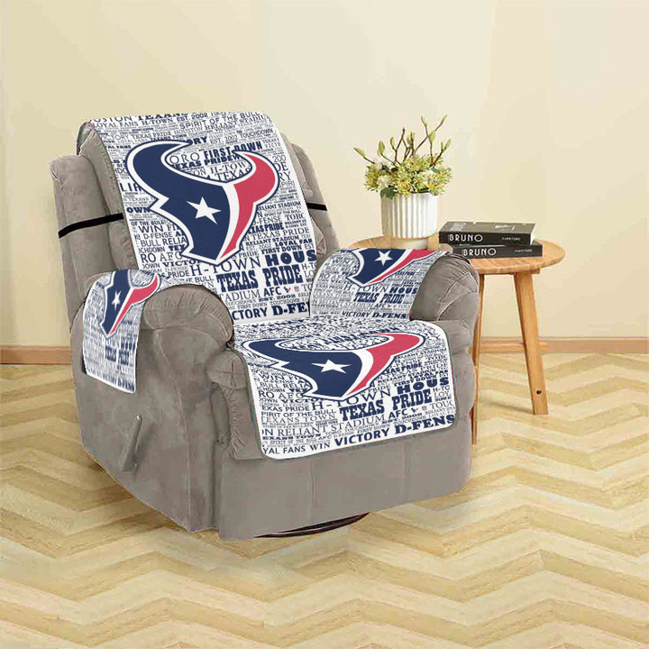 Houston Texans Text1 Sofa Protector Slip Cover