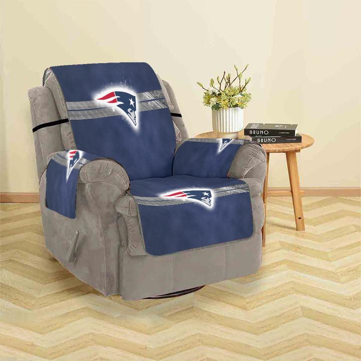 New England Patriots Navy Sofa Protector Slip Cover